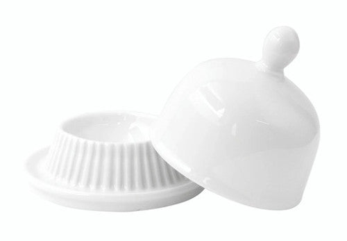 Mini Reusable Porcelain Bell Dish 1oz D:3.4in H:3.25in - 4 pcs